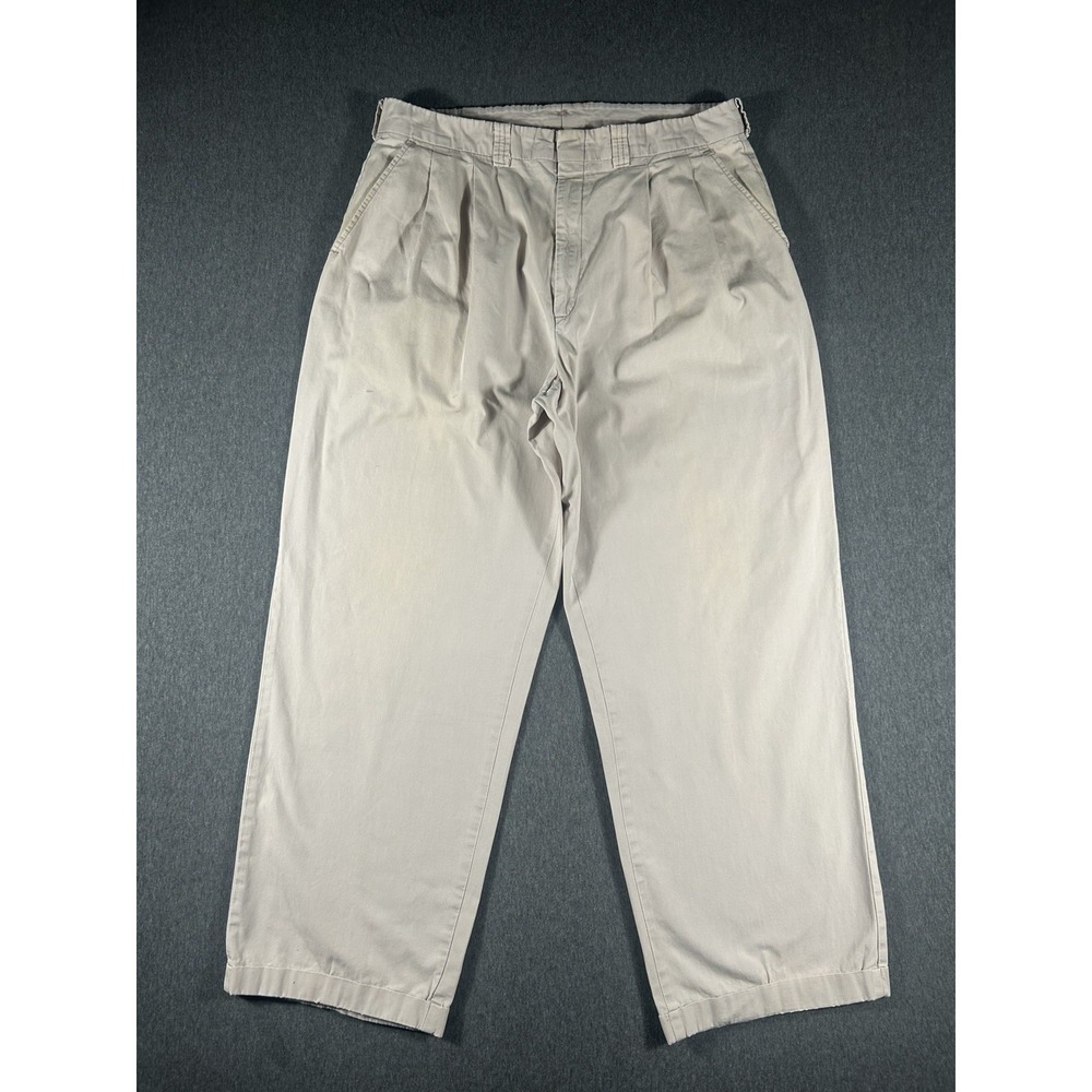 B.P Britches Vintage Pleated Khaki Chino Pants Size‎ 34-L